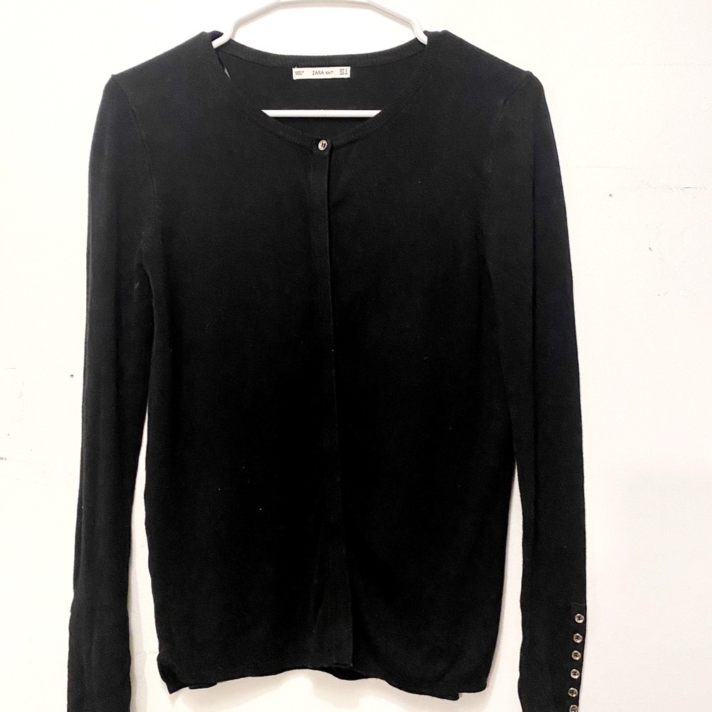 Zara Knit Black Cardigan